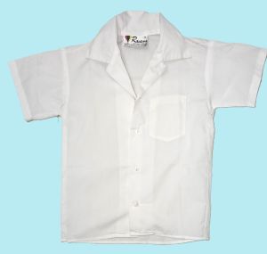 Kids Costumes to Hire - White Summer Short Sleeve Shirt - 5 Years